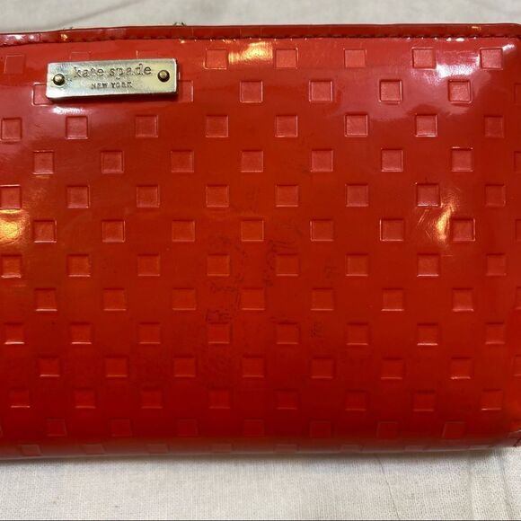 Kate Spade Jewel Street Stacey Continental Wallet Surprise Coral- neon - Picture 3 of 15